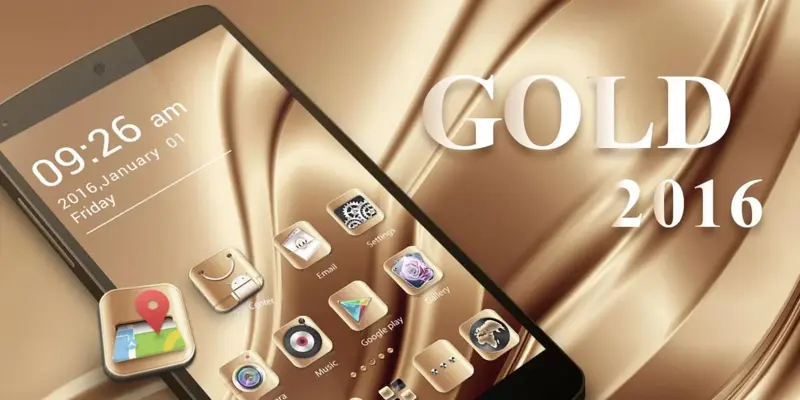 Gold2016 GOLauncher EX Theme android App screenshot 0