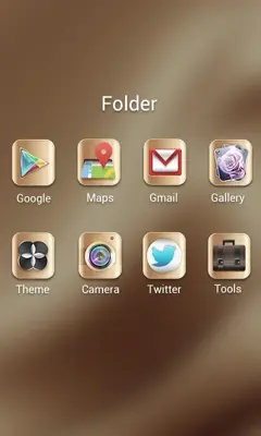 Gold2016 GOLauncher EX Theme android App screenshot 1